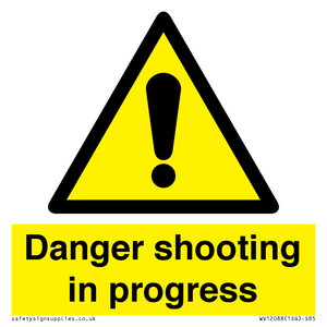 Danger shooting in progress